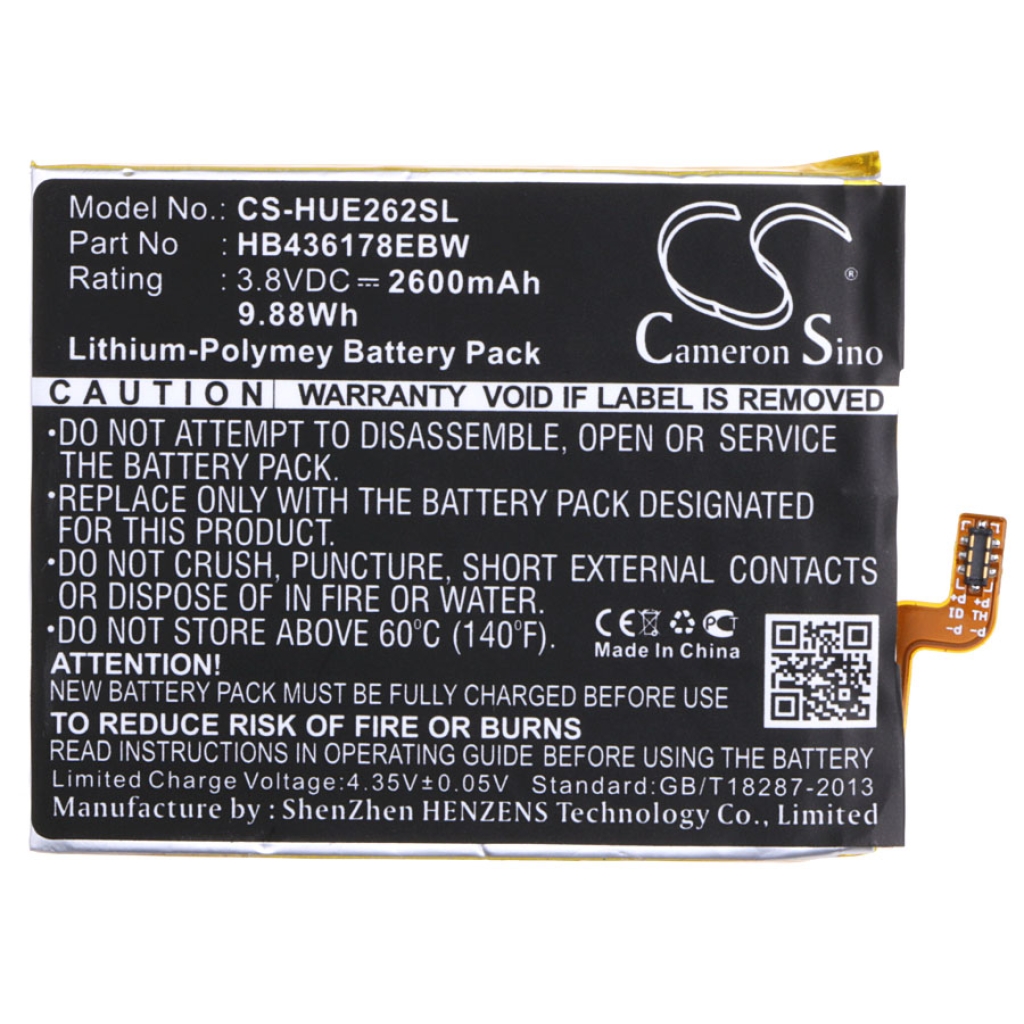 Batterij voor mobiele telefoon Huawei CS-HUE262SL