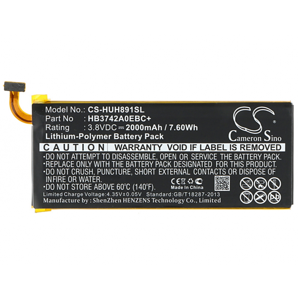 Batterij voor mobiele telefoon Huawei CS-HUH891SL