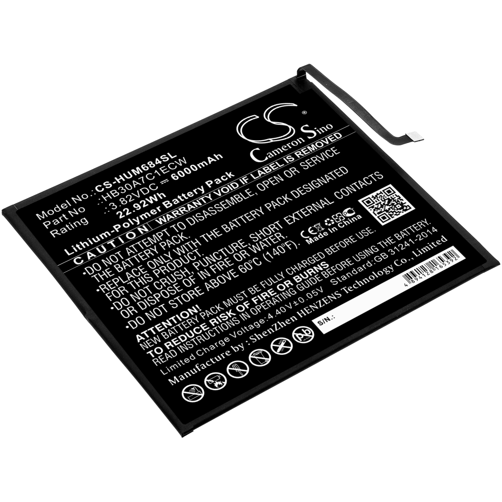 Tablet batterijen Huawei CS-HUM684SL