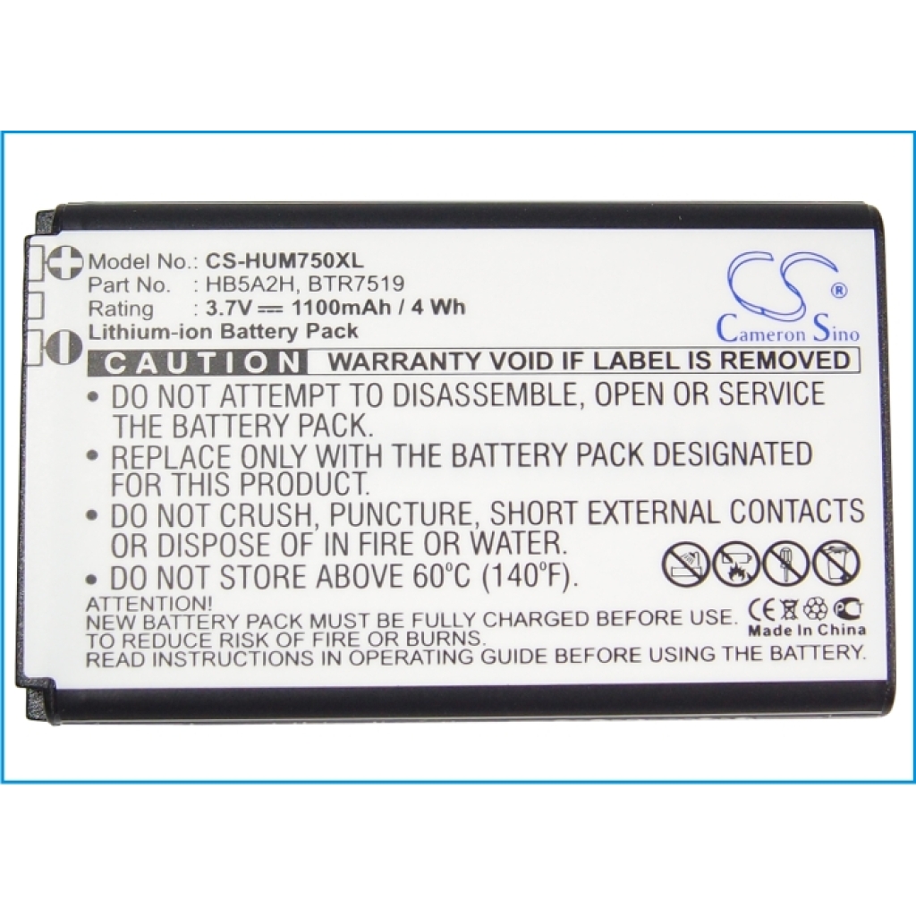 Batterijen Vervangt BTR7519