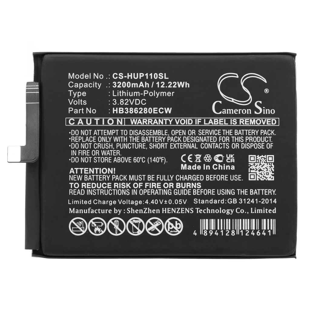 Batterij voor mobiele telefoon Huawei CS-HUP110SL