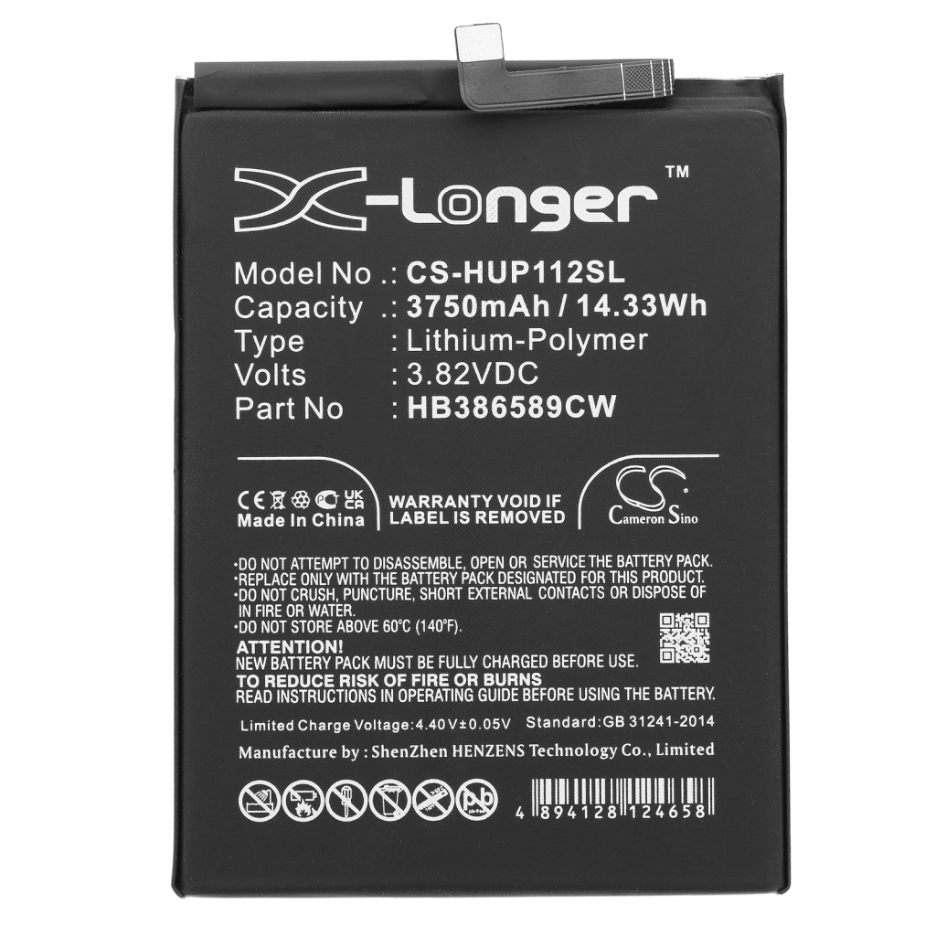 Batterijen Vervangt HB386589ECW