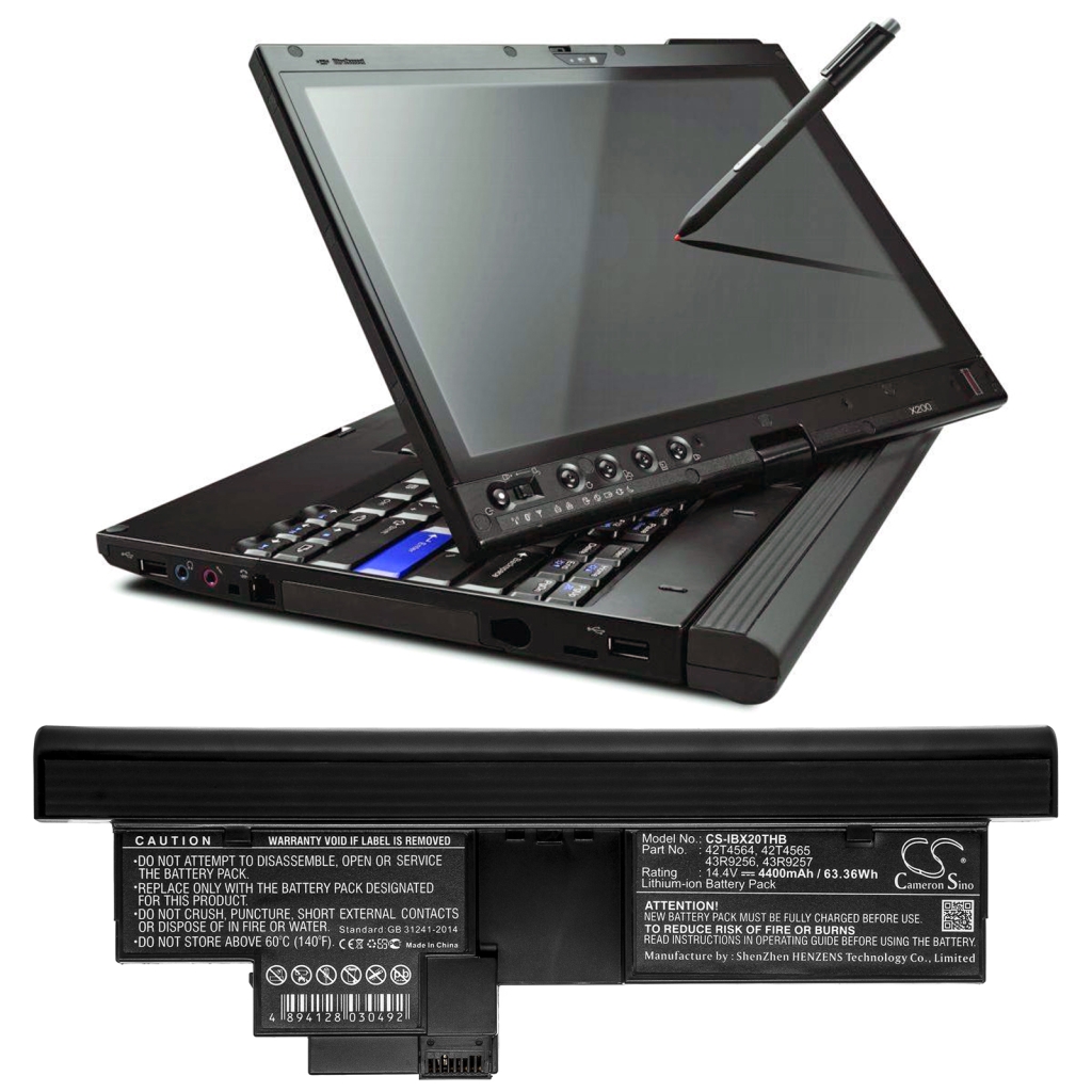 Notebook batterij Lenovo CS-IBX20THB