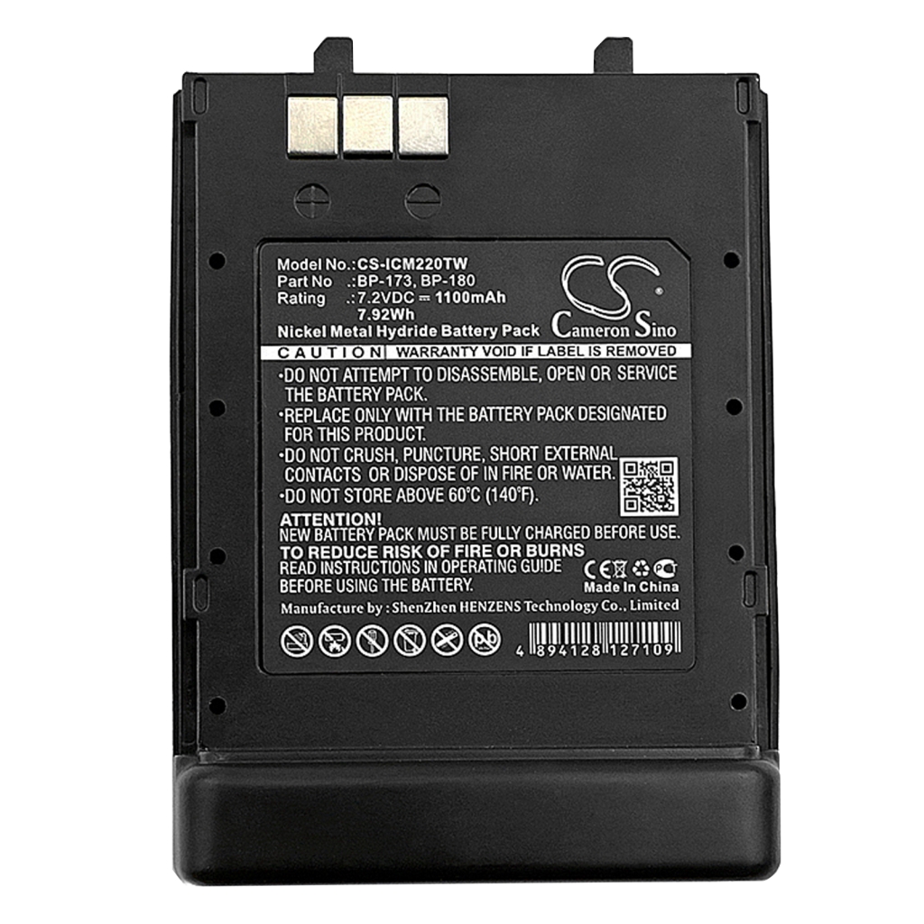 Batterij voor tweerichtingsradio Icom IC-T7E (CS-ICM220TW)
