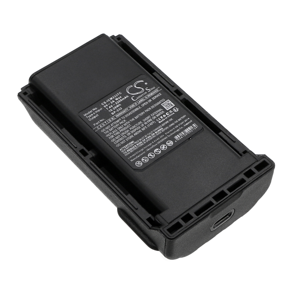 Batterij voor tweerichtingsradio Icom CS-ICM233TC