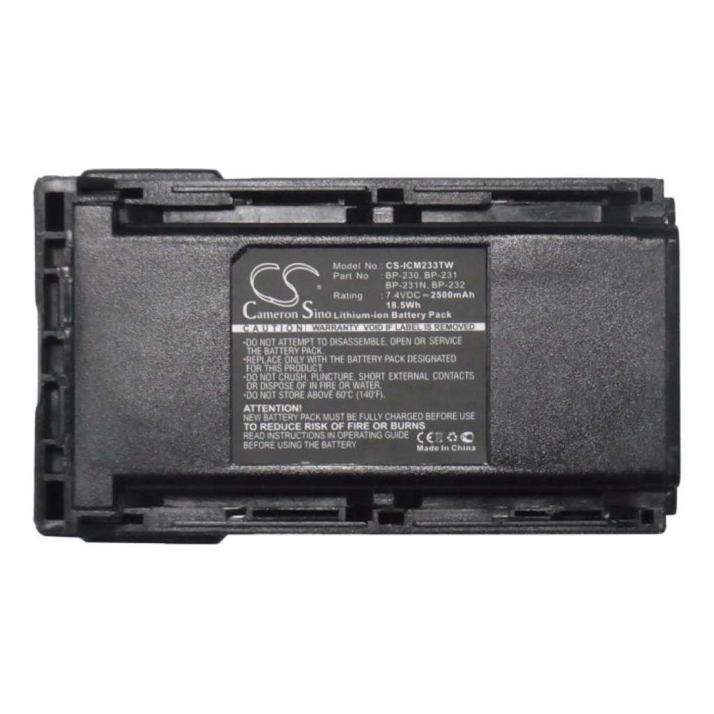 Batterij voor tweerichtingsradio Icom IC-F4011 42 RC