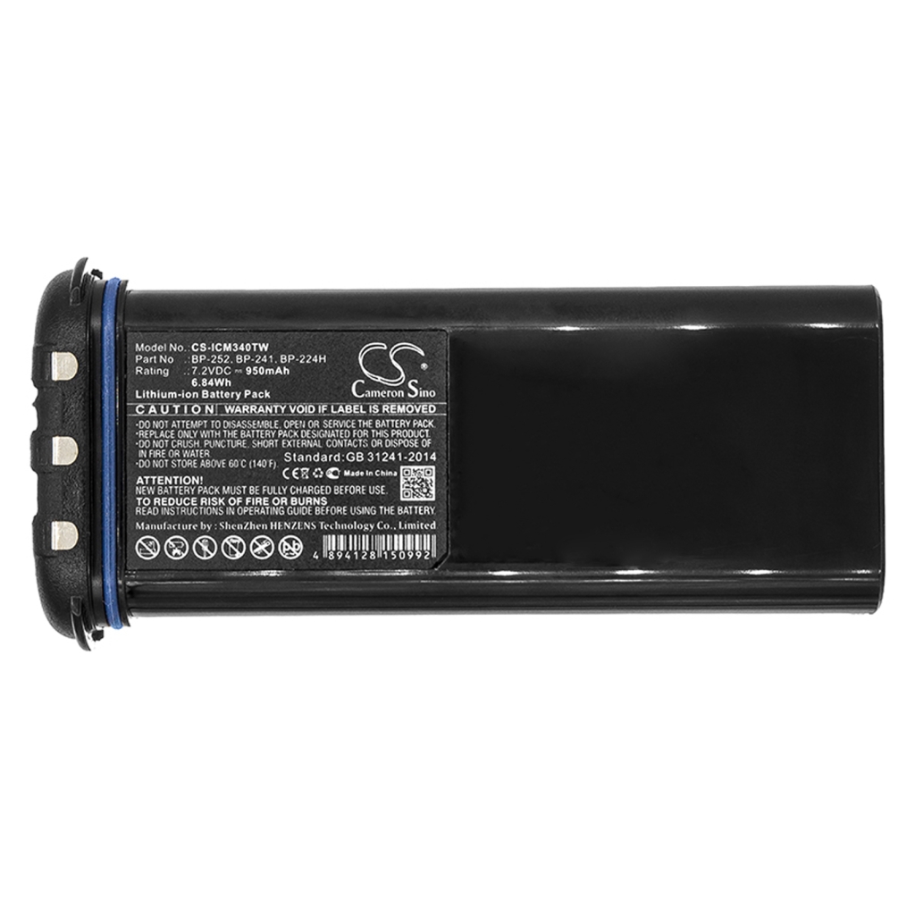 Batterij voor tweerichtingsradio Icom IC-M90 (CS-ICM340TW)