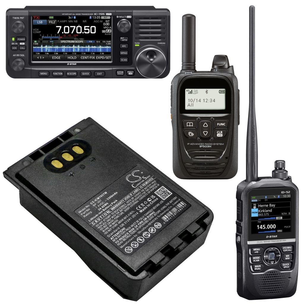 Batterij voor tweerichtingsradio Icom ID-31E