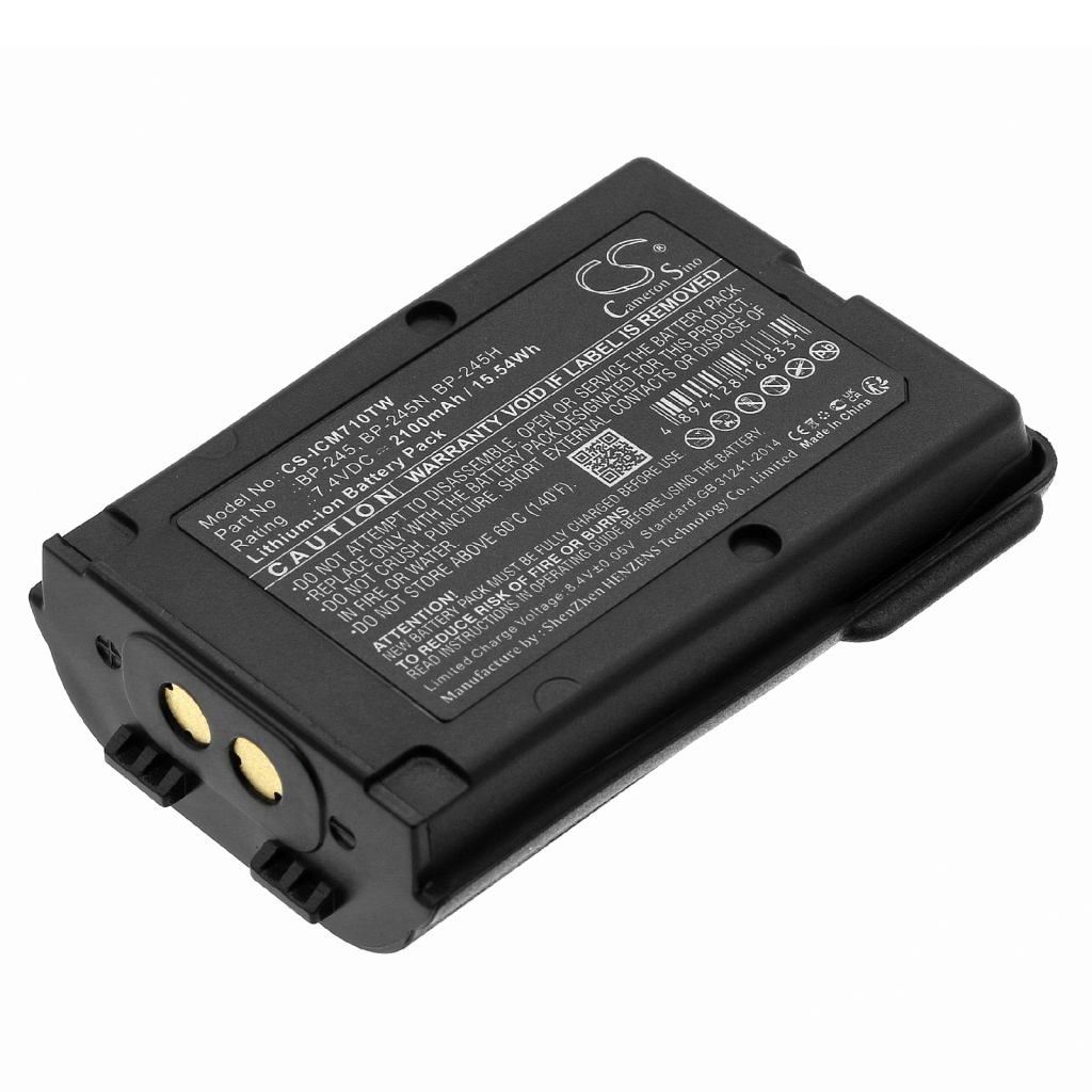 Batterij voor tweerichtingsradio Icom IC-M73 Euro (CS-ICM710TW)