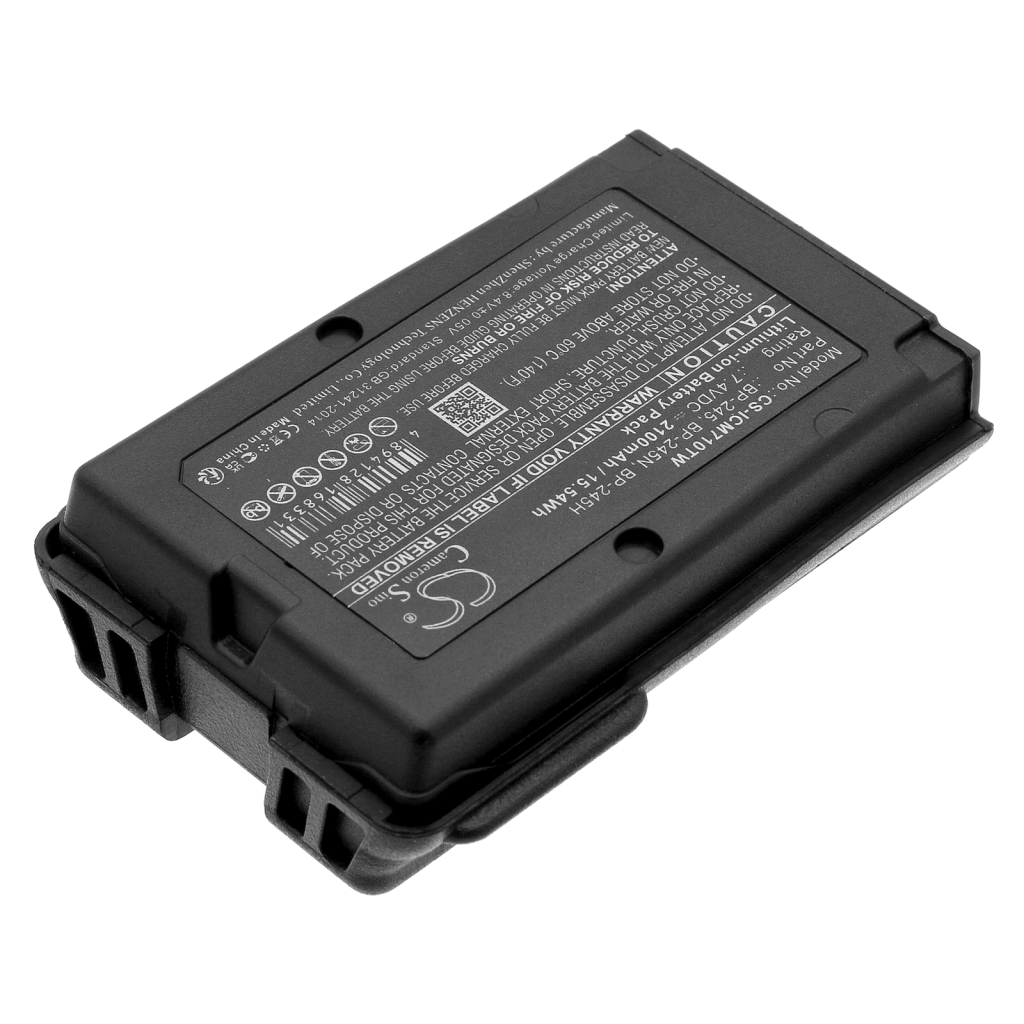 Batterij voor tweerichtingsradio Icom IC-M73 Euro (CS-ICM710TW)