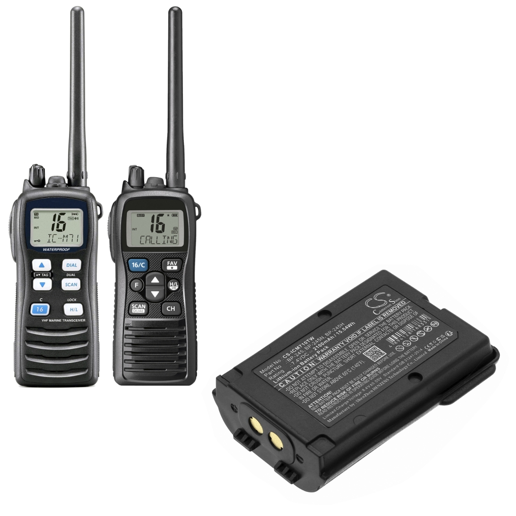 Batterij voor tweerichtingsradio Icom CS-ICM710TW