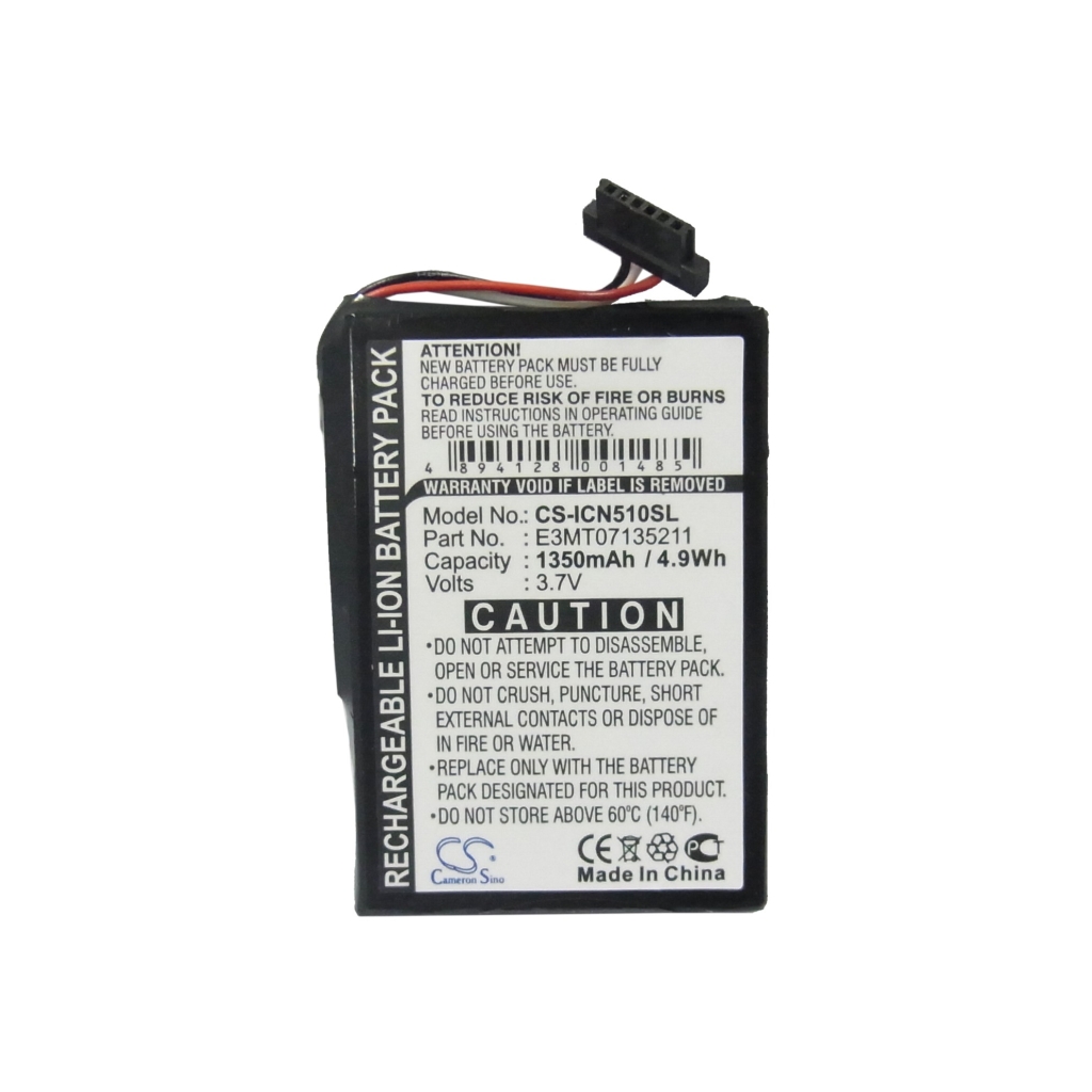 GPS, Navigator Batterij MICROMAXX CS-ICN510SL