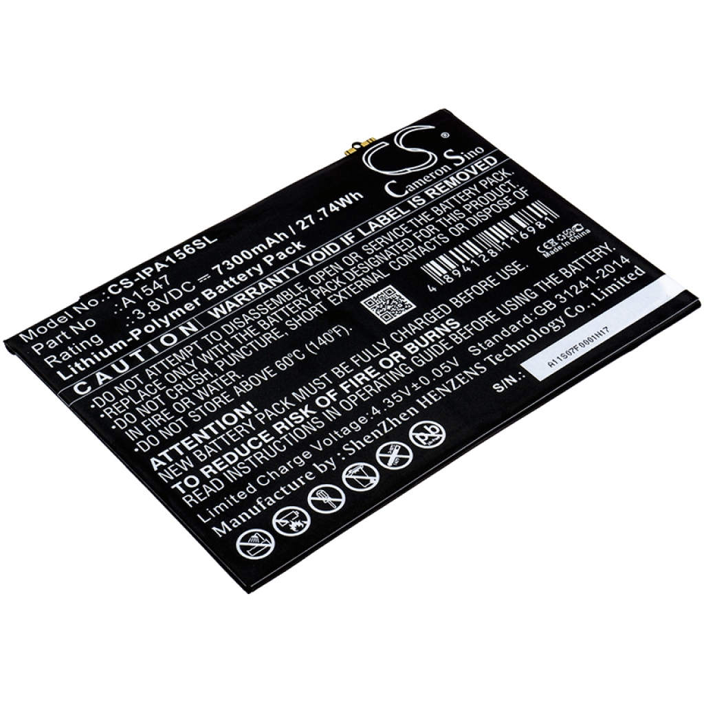 Tablet batterijen Apple CS-IPA156SL