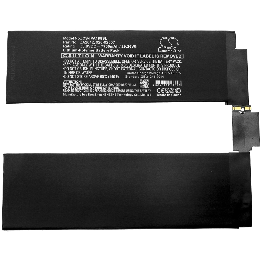 Tablet batterijen Apple CS-IPA198SL