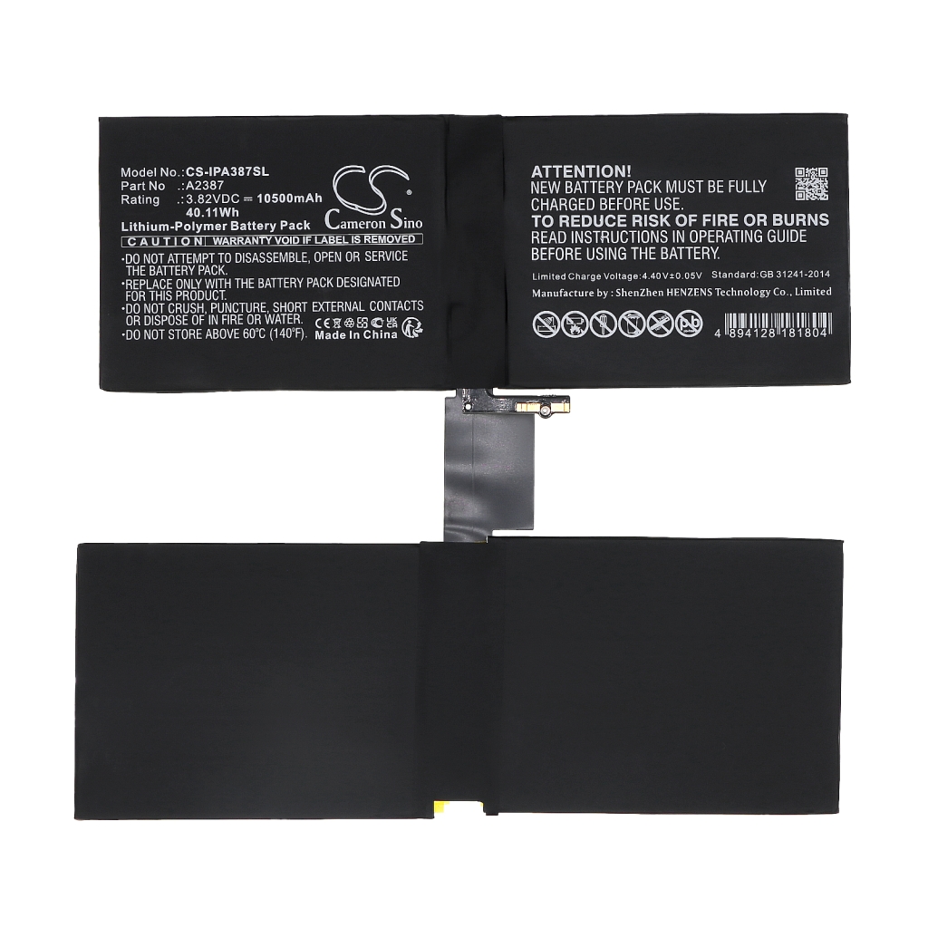 Tablet batterijen Apple CS-IPA387SL