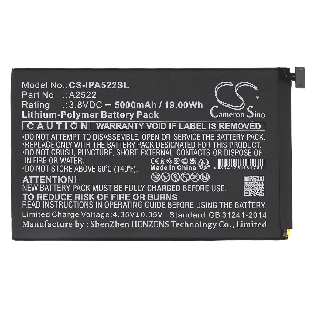 Tablet batterijen Apple CS-IPA522SL