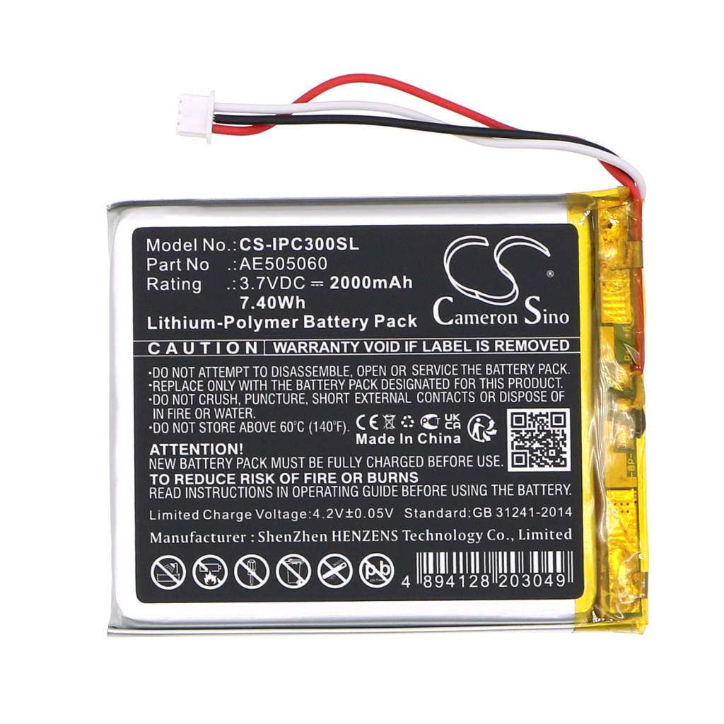 Batterij voor MP3, MP4, PMP Apple CS-IPC300SL