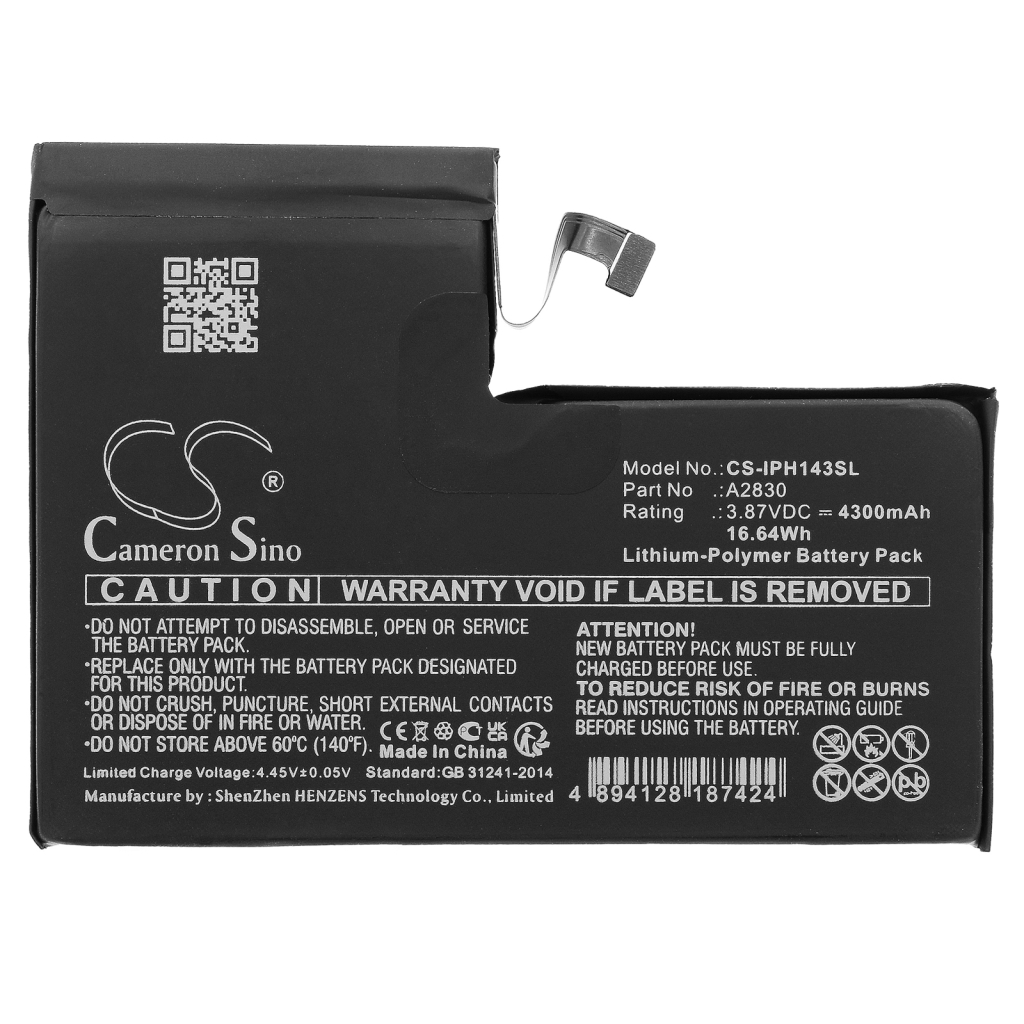 Batterij voor mobiele telefoon Apple CS-IPH143SL