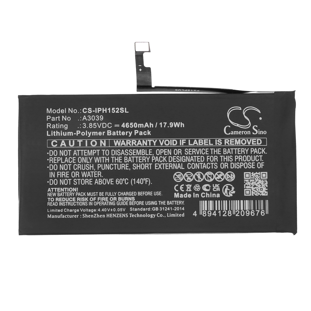 Batterij voor mobiele telefoon Apple CS-IPH152SL