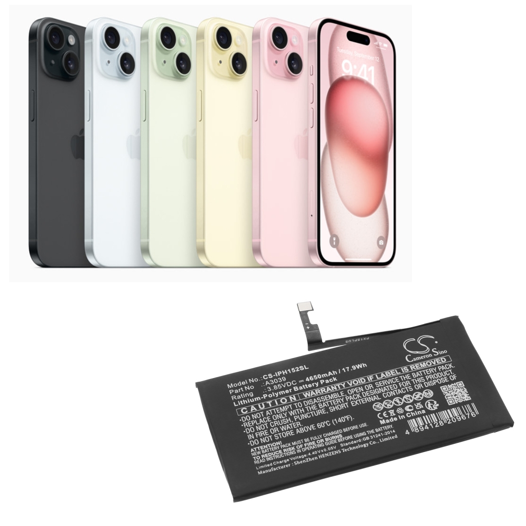 Batterij voor mobiele telefoon Apple CS-IPH152SL