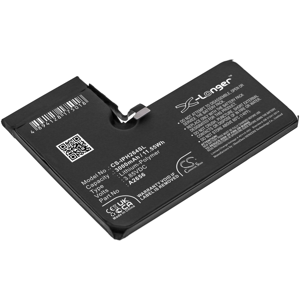 Compatibele batterijvervanging voor Apple A2656