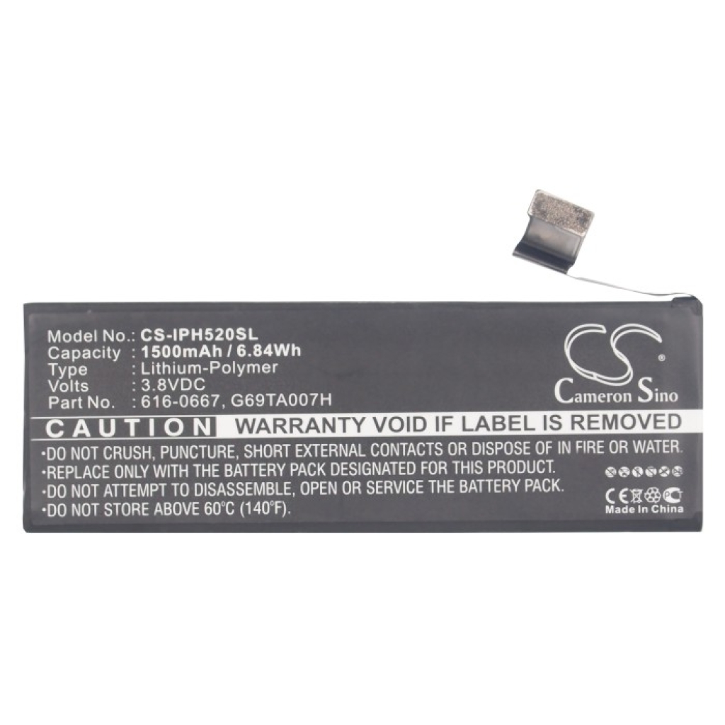 Batterij voor mobiele telefoon Apple CS-IPH520SL