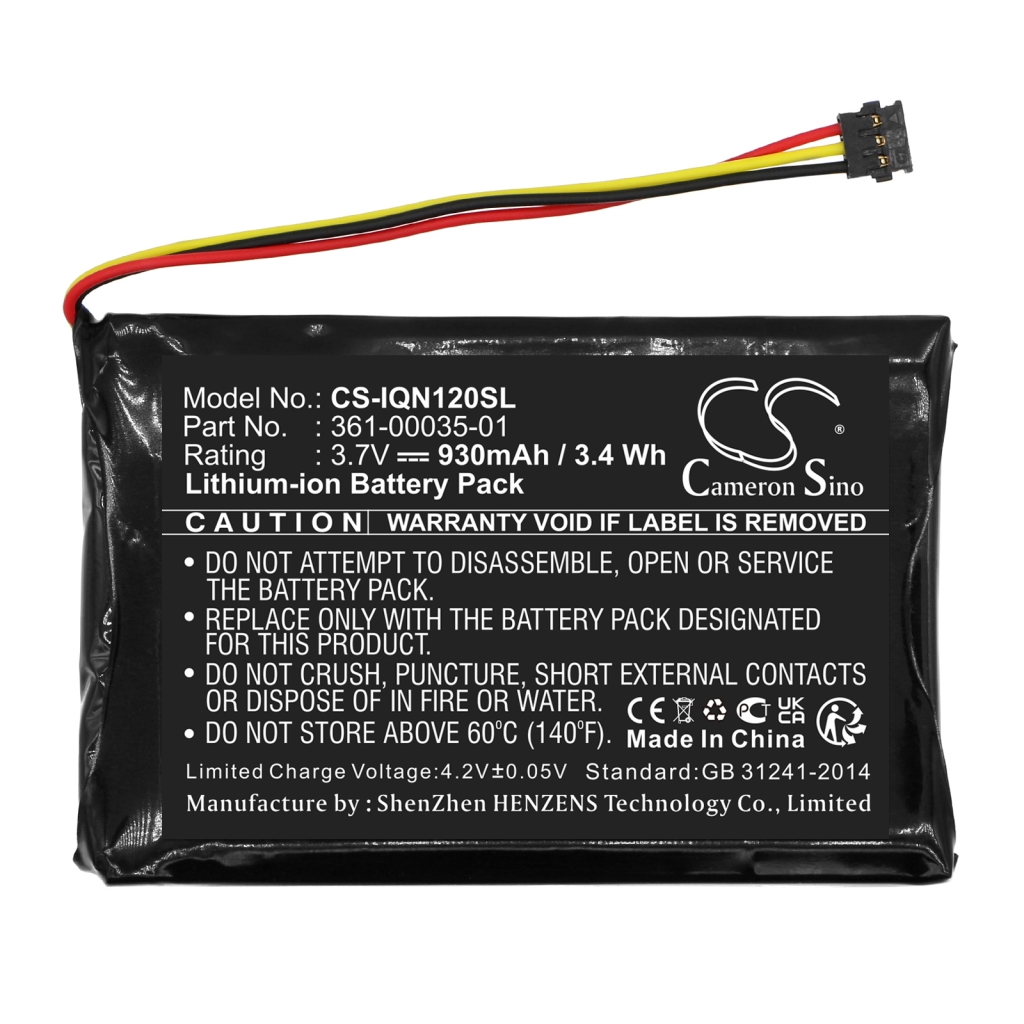 Batterijen GPS, Navigator Batterij CS-IQN120SL