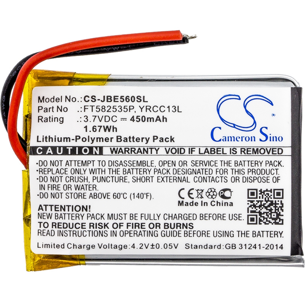 Batterij voor draadloze headset Jbl CS-JBE560SL