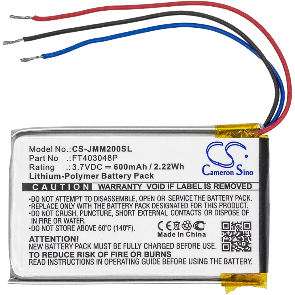 Batterijen Luidspreker Batterij CS-JMM200SL