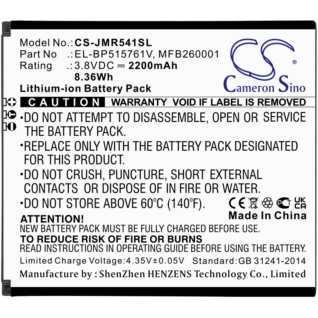 Batterijen Vervangt MFB260001