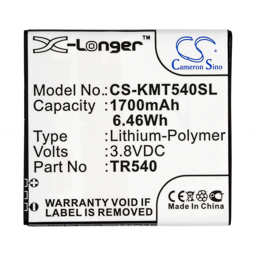 Batterij voor mobiele telefoon Kazam CS-KMT540SL