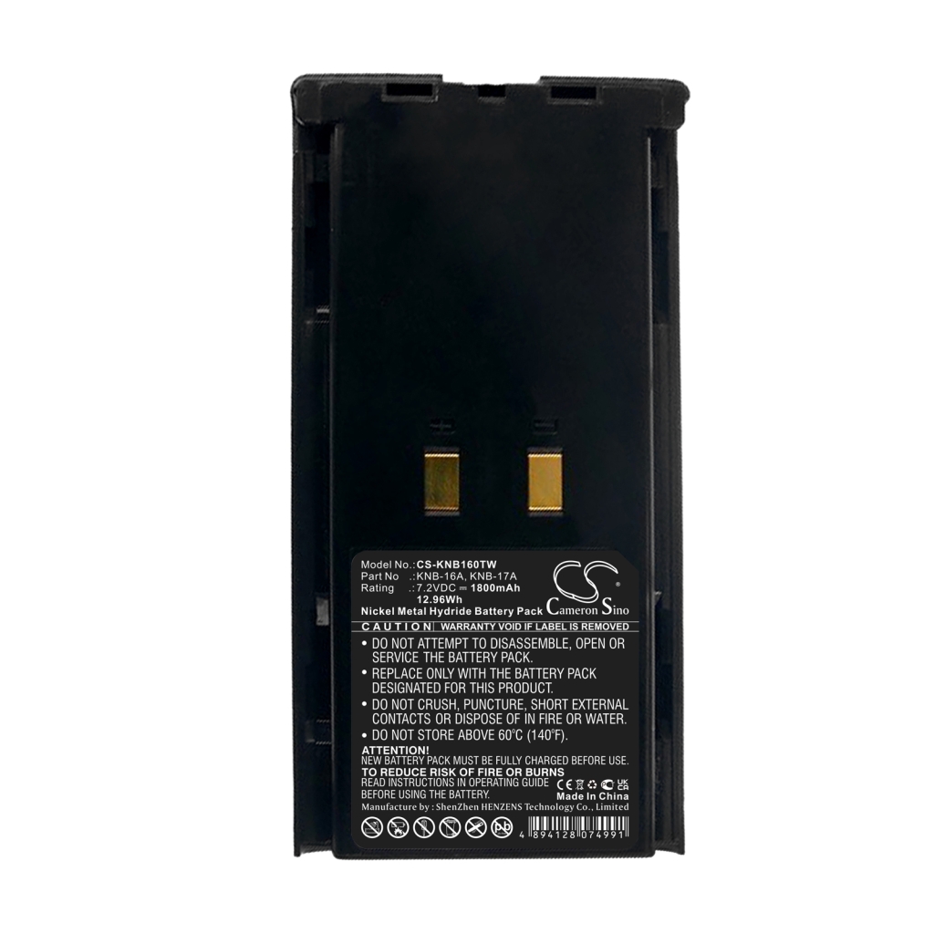 Batterij voor tweerichtingsradio Kenwood TK-385 (CS-KNB160TW)