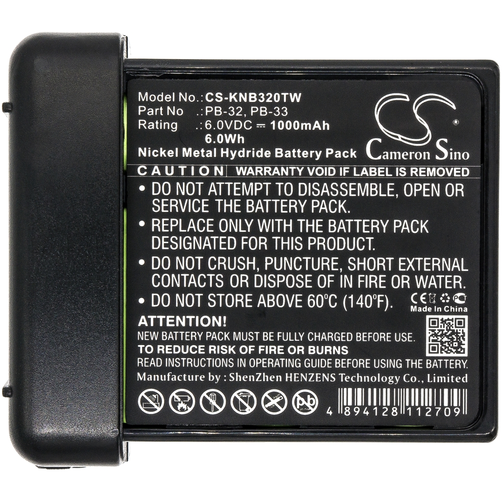 Batterij voor tweerichtingsradio Kenwood CS-KNB320TW