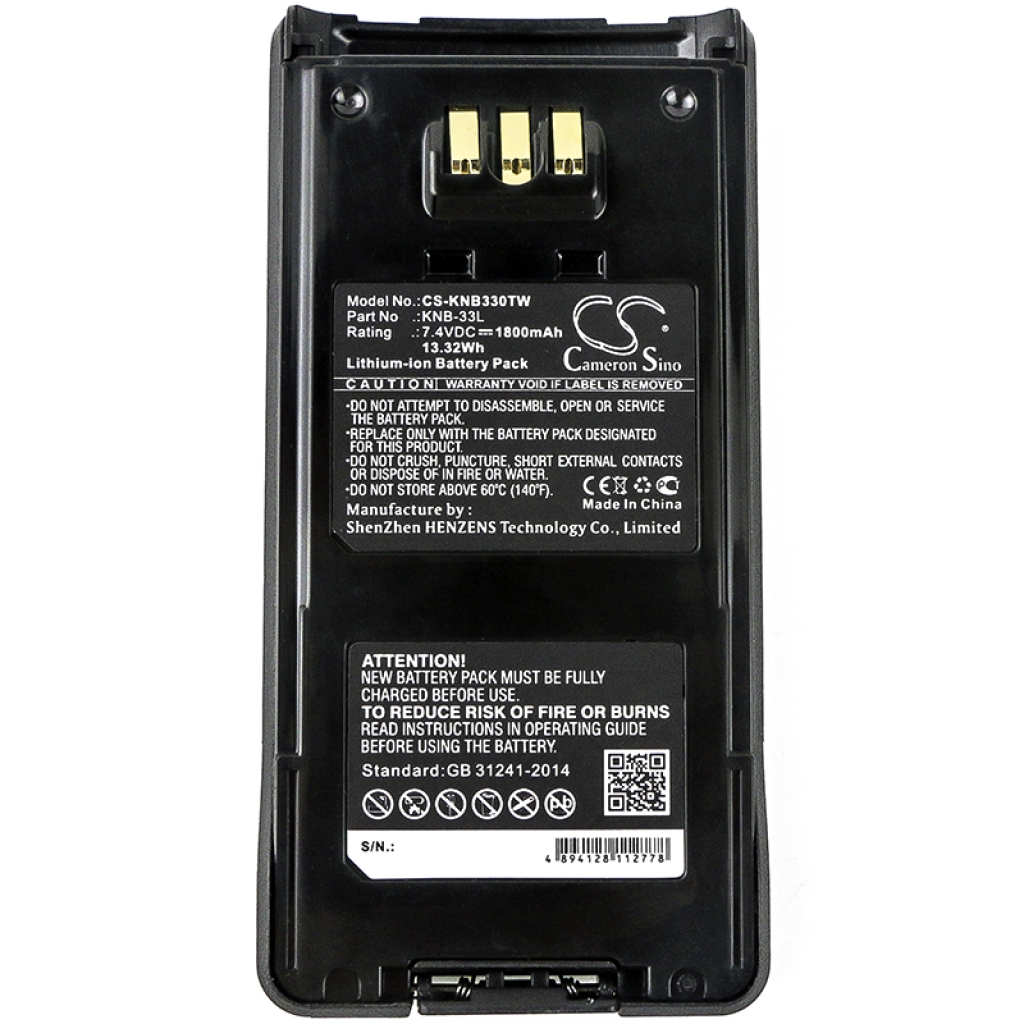 Batterij voor tweerichtingsradio Kenwood CS-KNB330TW