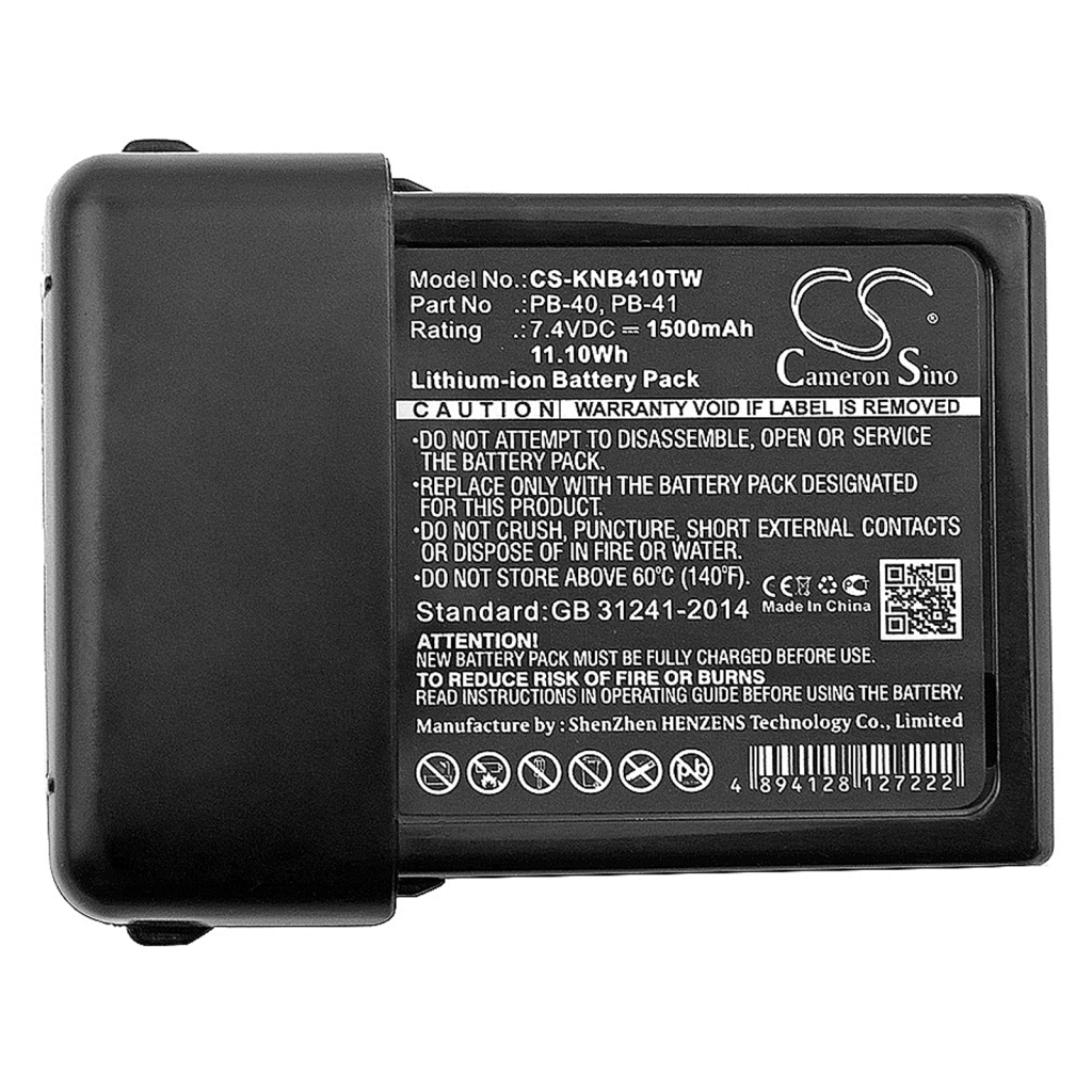 Batterij voor tweerichtingsradio Kenwood CS-KNB410TW