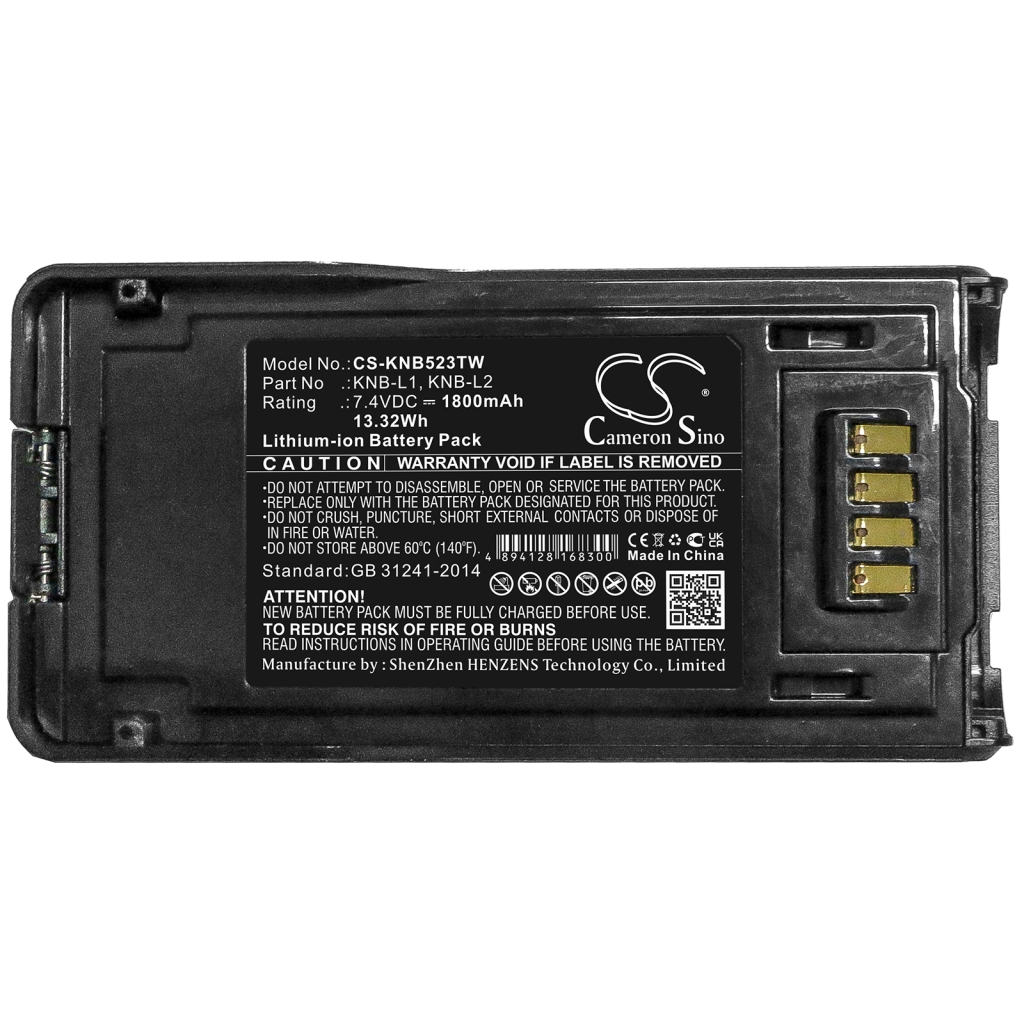 Batterij voor tweerichtingsradio Kenwood CS-KNB523TW