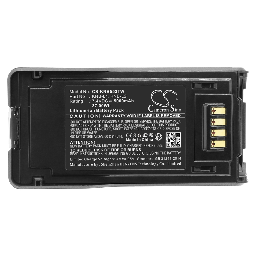 Batterij voor tweerichtingsradio Kenwood NX-5400