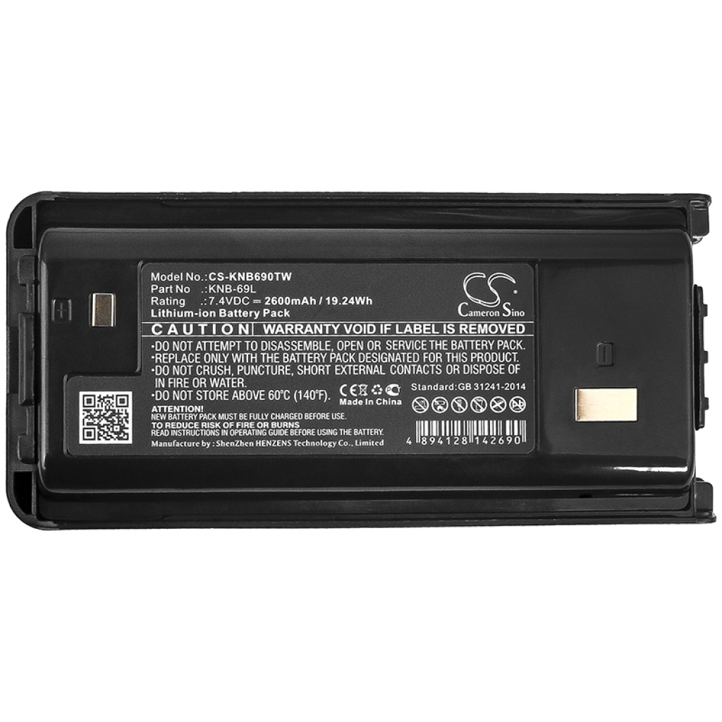 Batterij voor tweerichtingsradio Kenwood TK-3302