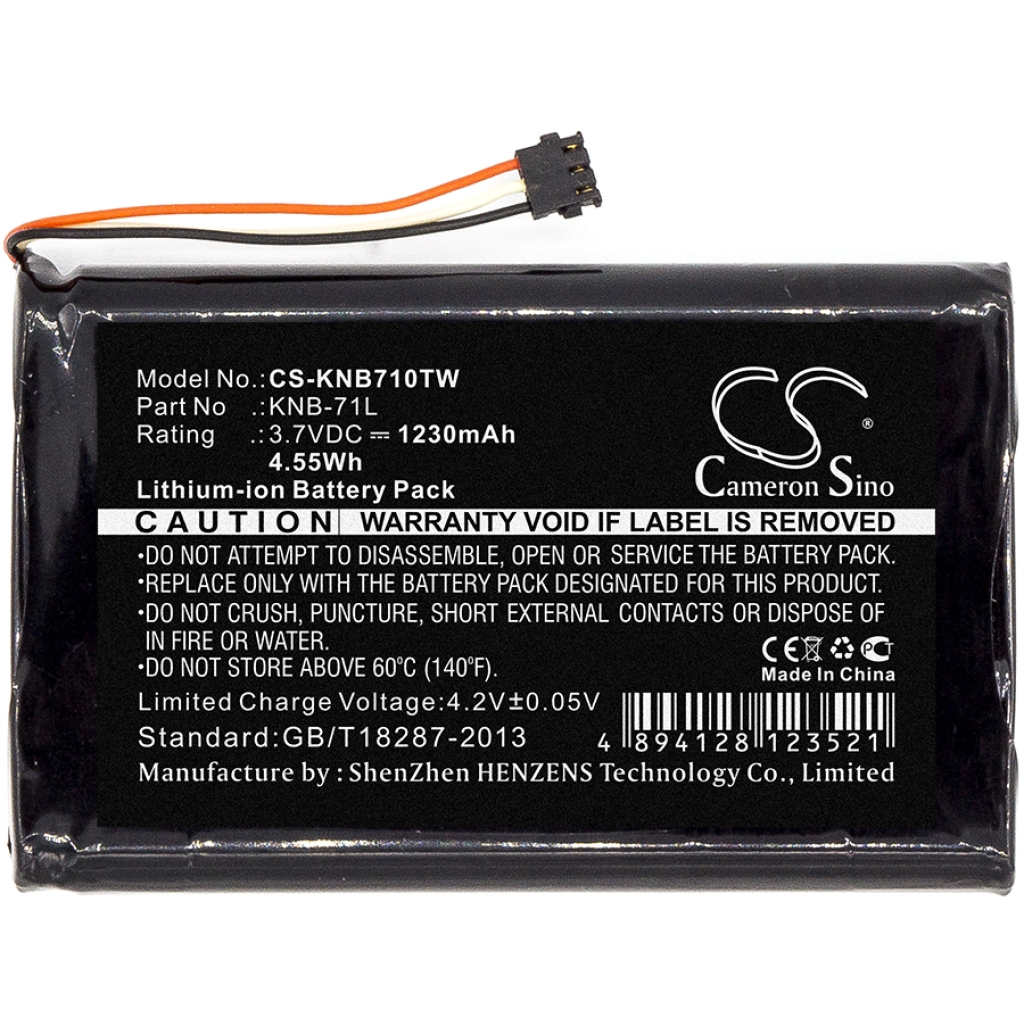 Batterij voor tweerichtingsradio Kenwood CS-KNB710TW