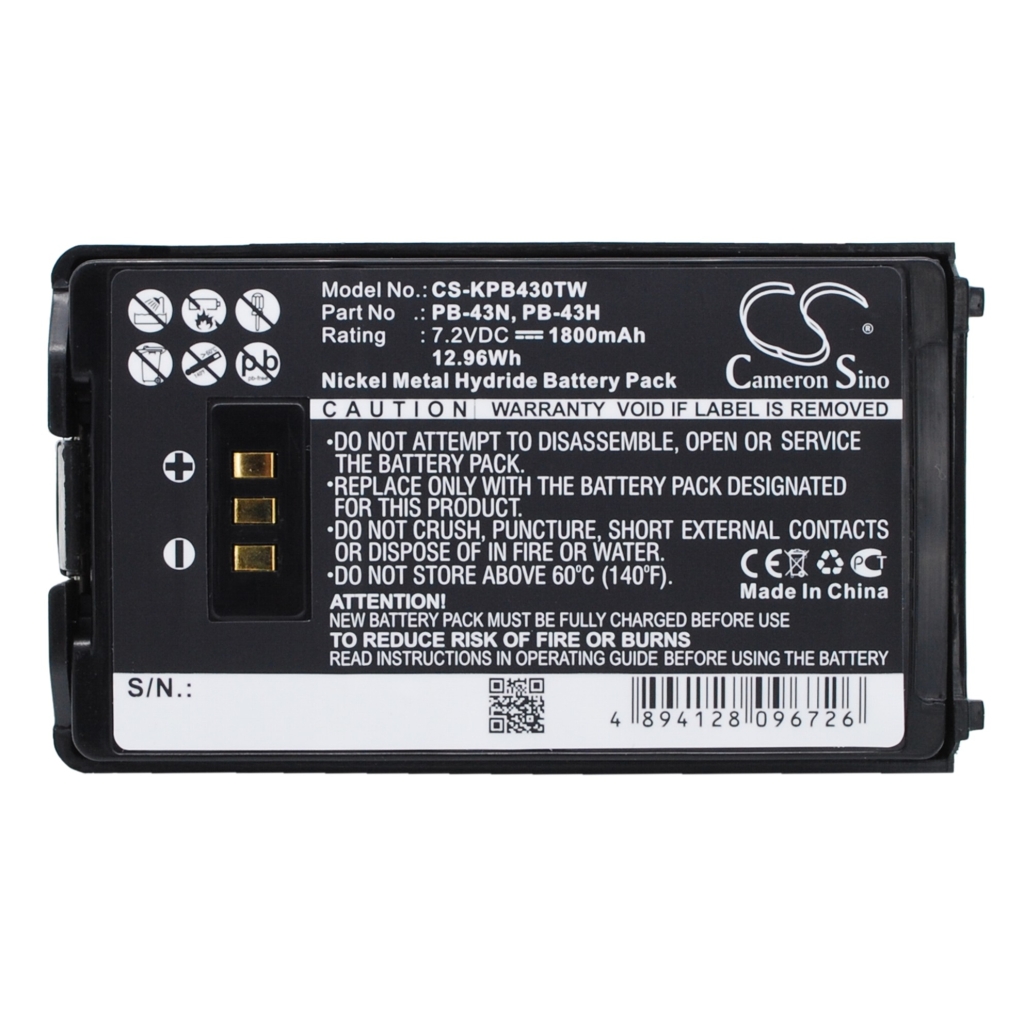 Batterij voor tweerichtingsradio Kenwood CS-KPB430TW