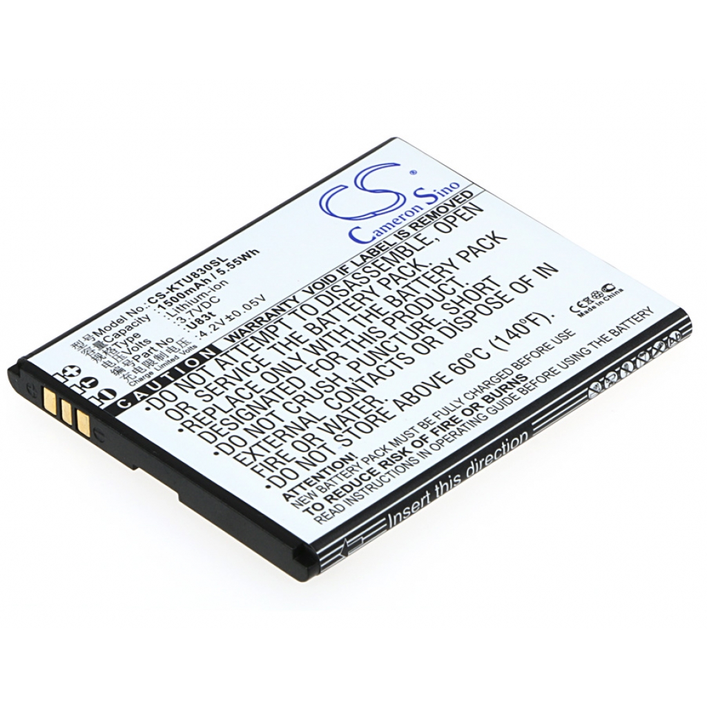 Batterij voor mobiele telefoon K-Touch CS-KTU830SL