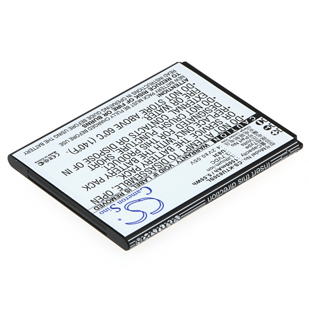 Batterij voor mobiele telefoon K-Touch CS-KTU830SL