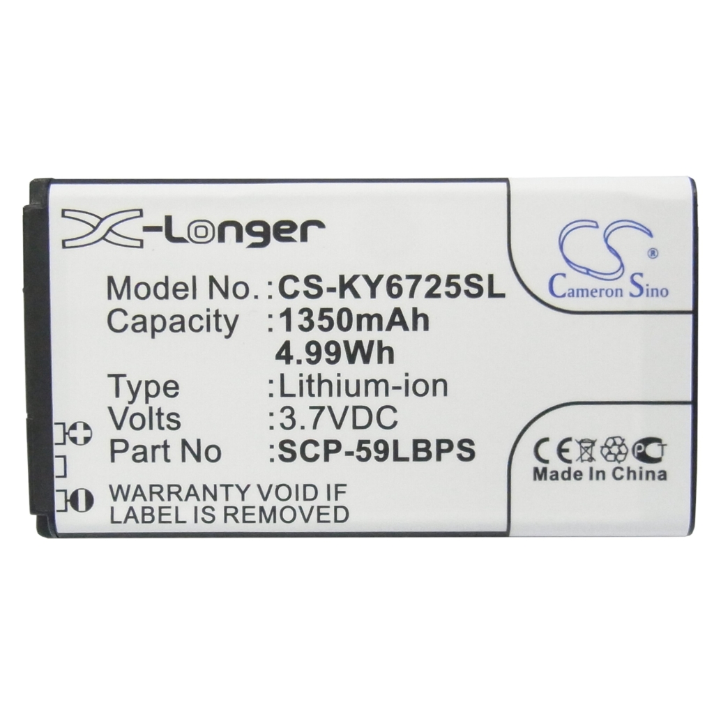 Batterij voor mobiele telefoon Kyocera CS-KY6725SL