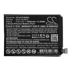 Compatibele batterijvervanging voor Kyocera  SCP-75LBPS, 5AAXBT141GEA