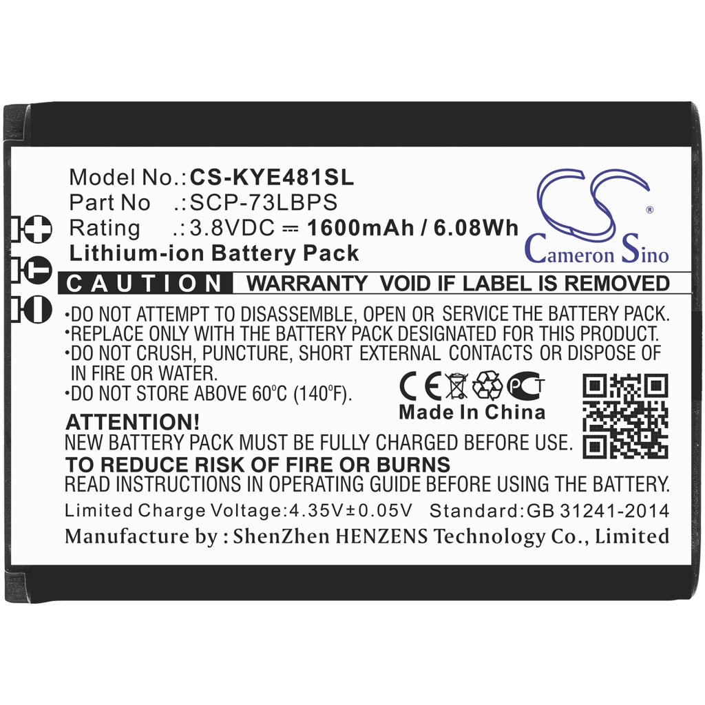 Batterij voor mobiele telefoon Kyocera CS-KYE481SL