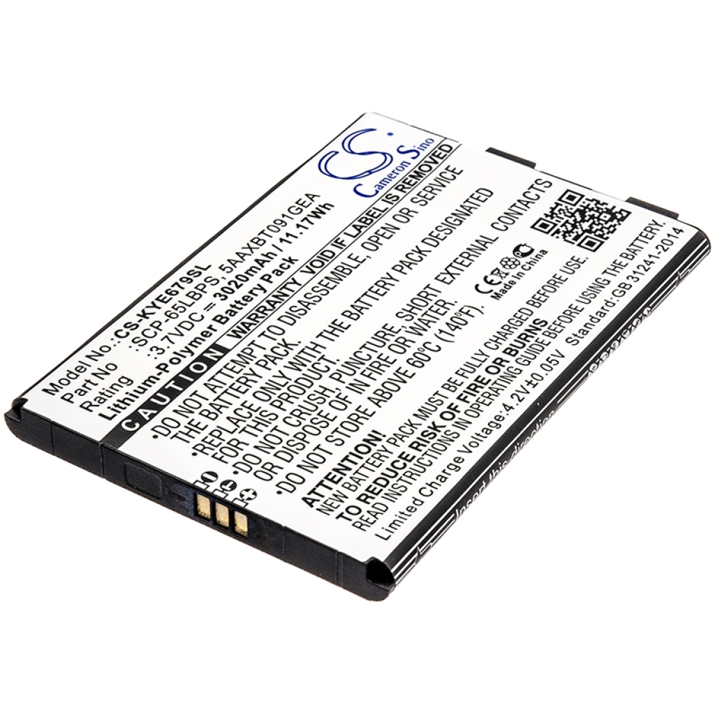 Batterij voor mobiele telefoon Kyocera CS-KYE679SL