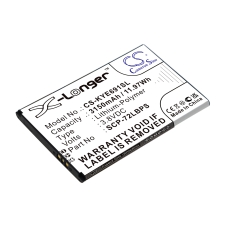 Compatibele batterijvervanging voor Kyocera  SCP-72LBPS, 5AAXBT122JAA