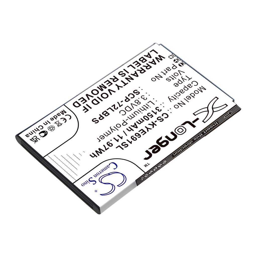 Batterij voor mobiele telefoon Kyocera CS-KYE691SL