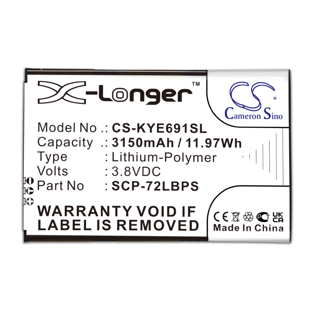 Batterij voor mobiele telefoon Kyocera CS-KYE691SL