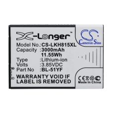 Compatibele batterijvervanging voor LG BL-51YF,BL-51YH,EAC62858501